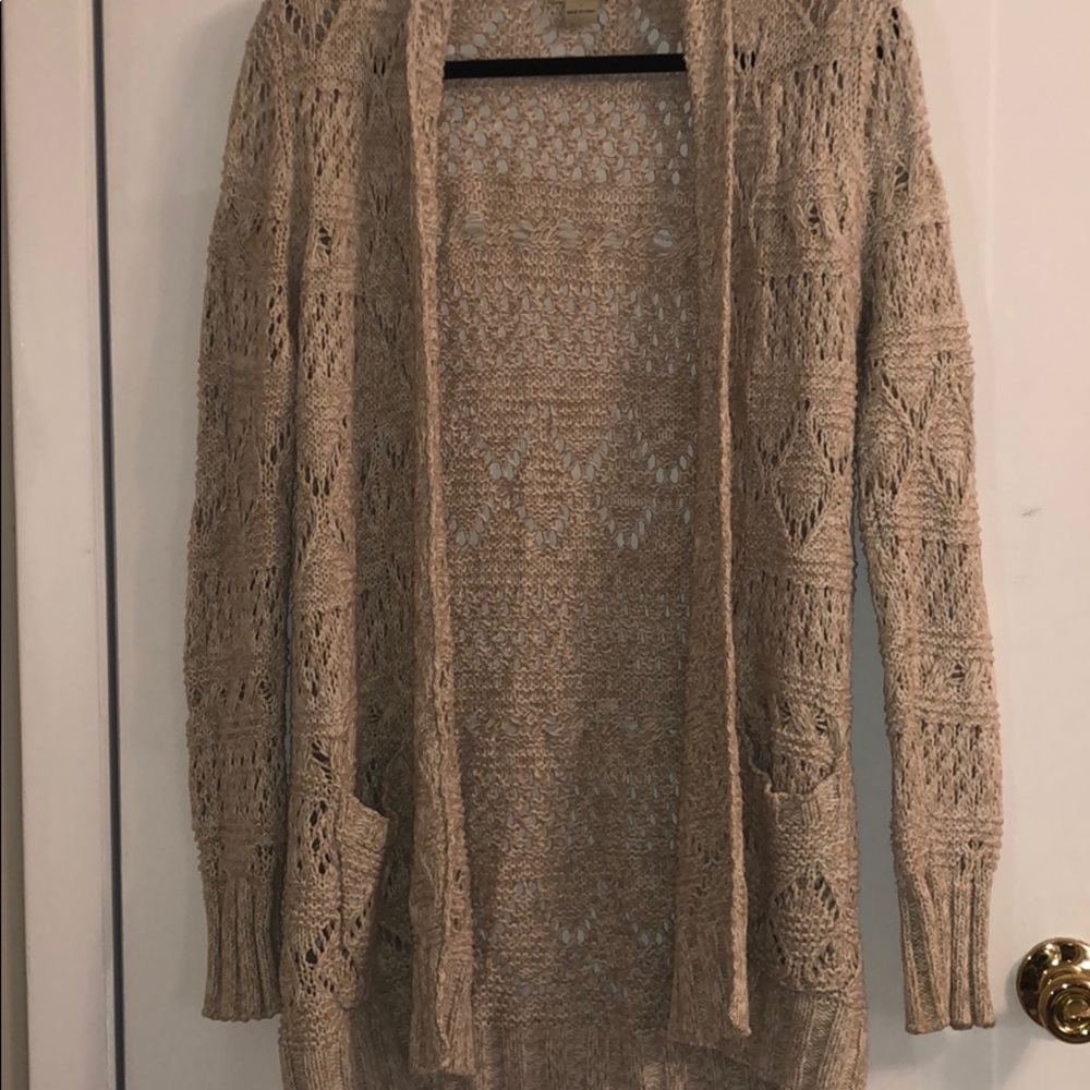 Knit sweater cardigan